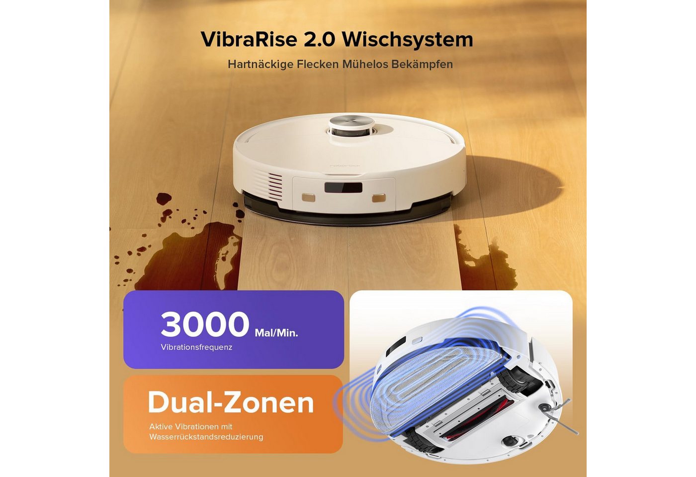 Roborock Q10 S5 Set Saugroboter Mit Wischfunktion, 10.000 Pa Hyperforce Saugkraft, Dual Anti-tangle System, Auto Lifting Mopping, Ideal Für Tierhaare, Teppiche, Hartböden Set Weiß Bild 4