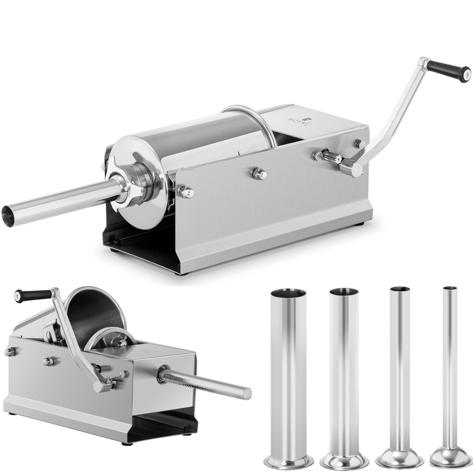 Wurstfüller Horizontal Wurstfüllmaschine Wurstspritze Wurstpresse Edelstahl 3 L