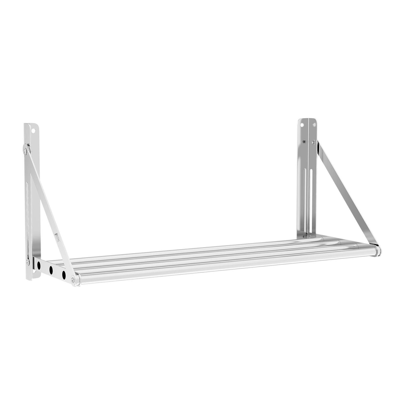 Royal Catering - Wandbord Klappbar Stangendesign 40 Kg Wandregal 80 X 30 Cm Küchenregal