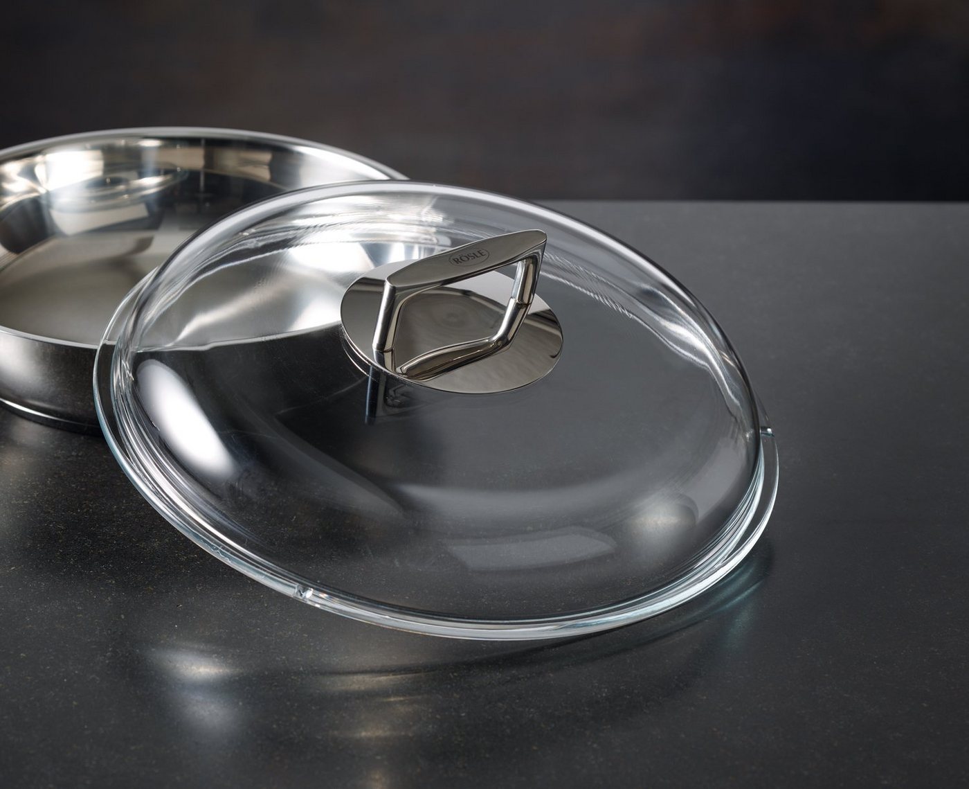 Rösle Borosilikat Glasdeckel Transparent 32 Cm