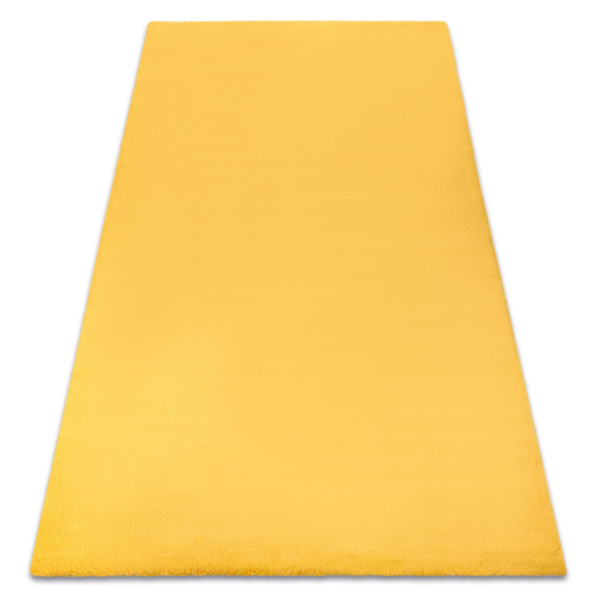 Teppich Bunny Gold Imitation Von Kaninchenpelz Yellow 140x190 Cm
