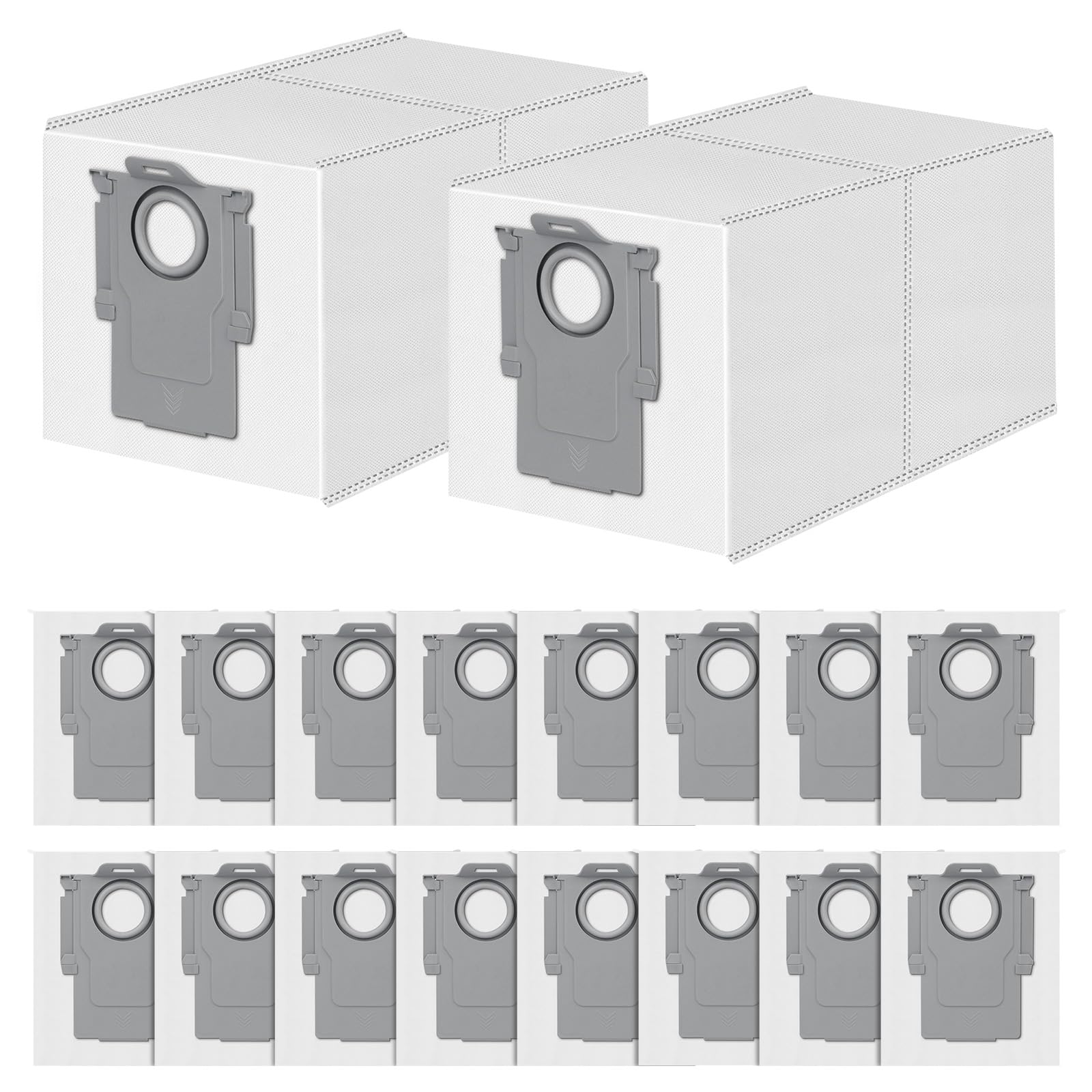 18 Stück Staubbeutel Für Roborock Qrevo Qv 35a/s5v/saros 10r/20/qrevo Edge Qrevo S/pro/s5a/curvx//plus/curv/2 Flow/s5x/s8 Maxv Staubsauger, 3,5 L Große Kapazität Ersatz Staubsaugerbeutel