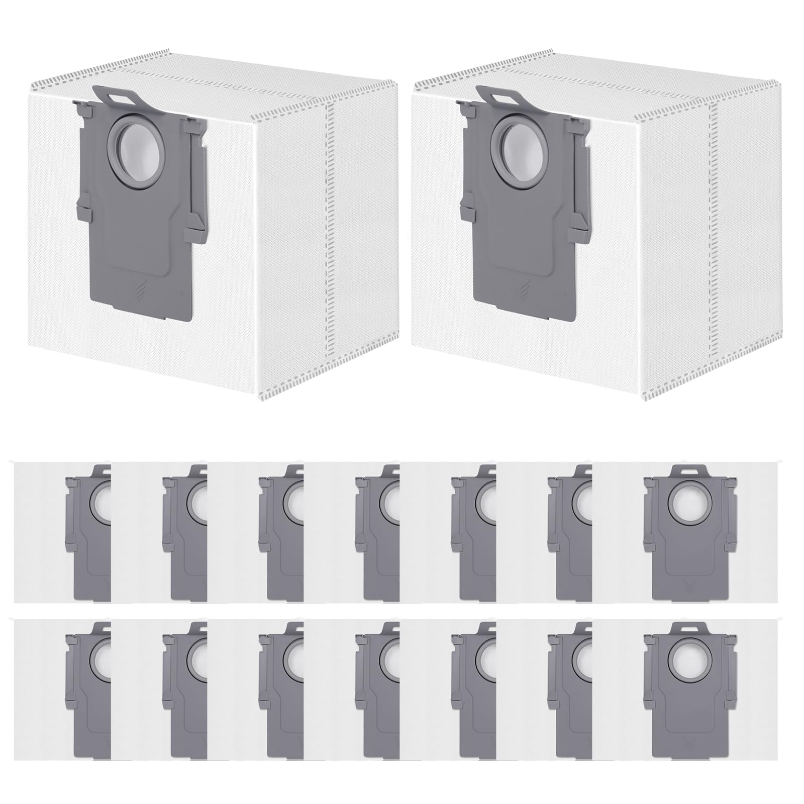 18 Stück Staubbeutel Für Roborock Q10 S5+/x5+, Q7 L5+/m5+, S8+/s8 Pro Ultra S7 Maxv Ultra/q7 Max+/q8 Max+/q5 Pro+/q5 Max+ Saugroboter - Ersatzbeutel Staubsaugerbeutel Ersatzteile Zubehör