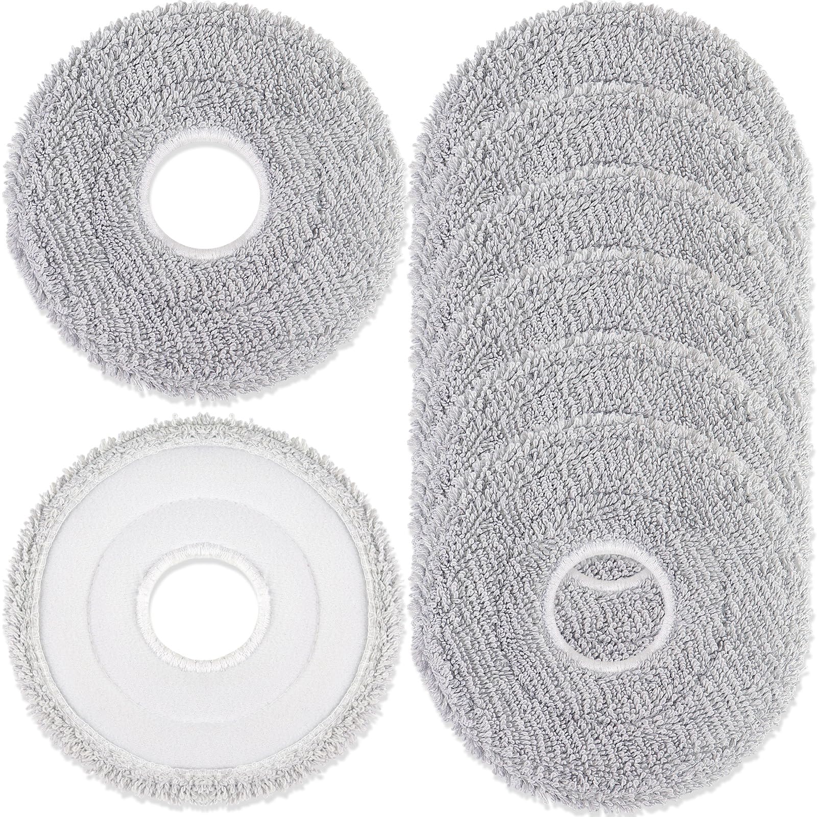 8 Stück Wischtücher Für Dreame L10s/gen2/gen3/l40/a/ae/l40s/l50 Pro Ultra L50s/x40/x50/x50s Für Xiaomi X20+ Pro/max/5 Mova E30/e40/p50/v50/p70 Ultra Saugroboter Wiederverwendbar Waschbar Ersatztuch