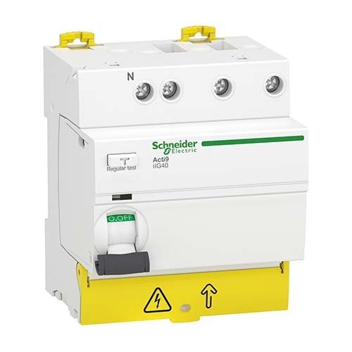 Schneider A9r67740 Acti9 Iig40 – Differenzstromschutzschalter Für Gruppenanschluss – 3p+n – 40 A – 30 Ma – Typ Ac