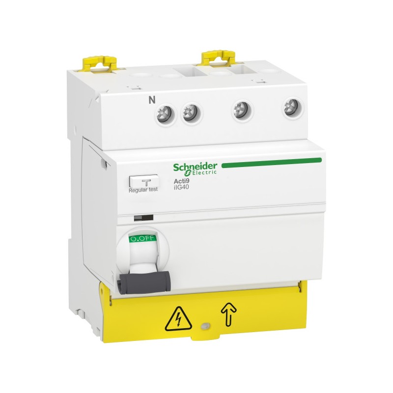 Schneider A9r67725 Acti9 Iig40 – Fehlerstromschutzschalter Für Gruppenanschluss – 3p+n 25 A 30 Ma Typ Ac