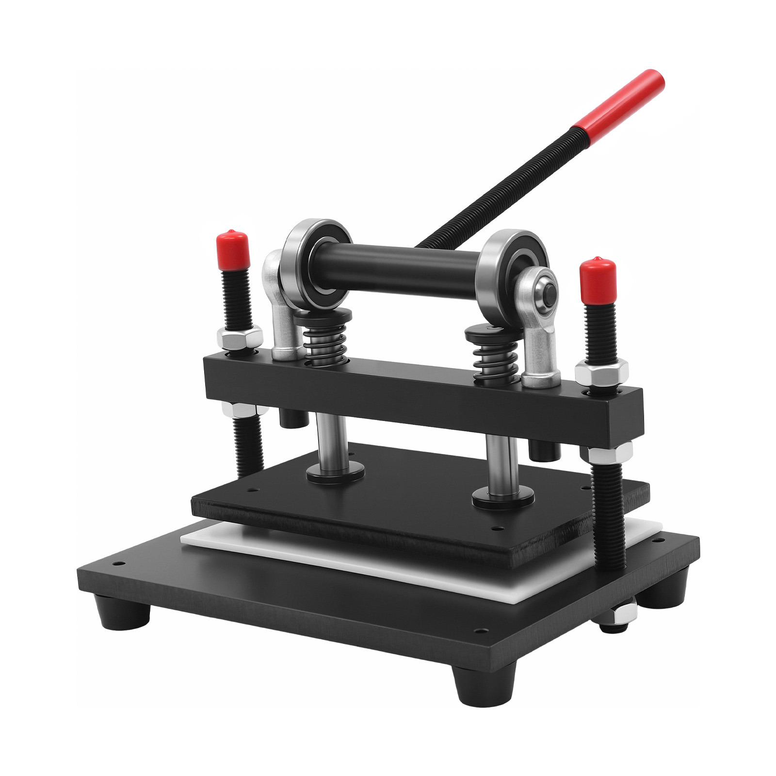 Manuelle Lederstanze Schneidemaschine Leder Prägemaschine Presse Schneiden Stahlplattenpress Für Stoffleder Kunststoff Gummiplatten Lederschneidemaschine 12mm Stahlplattenpresse Prägung 360 X 270mm