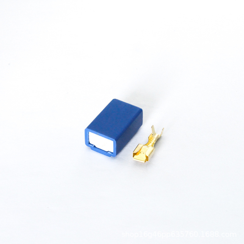 Oppein 6.3 Keramik 1-loch Blaue Schutzhülle 1p H1 Lampenfassung Stecker 6.3 Keramik H1-2a Gerade