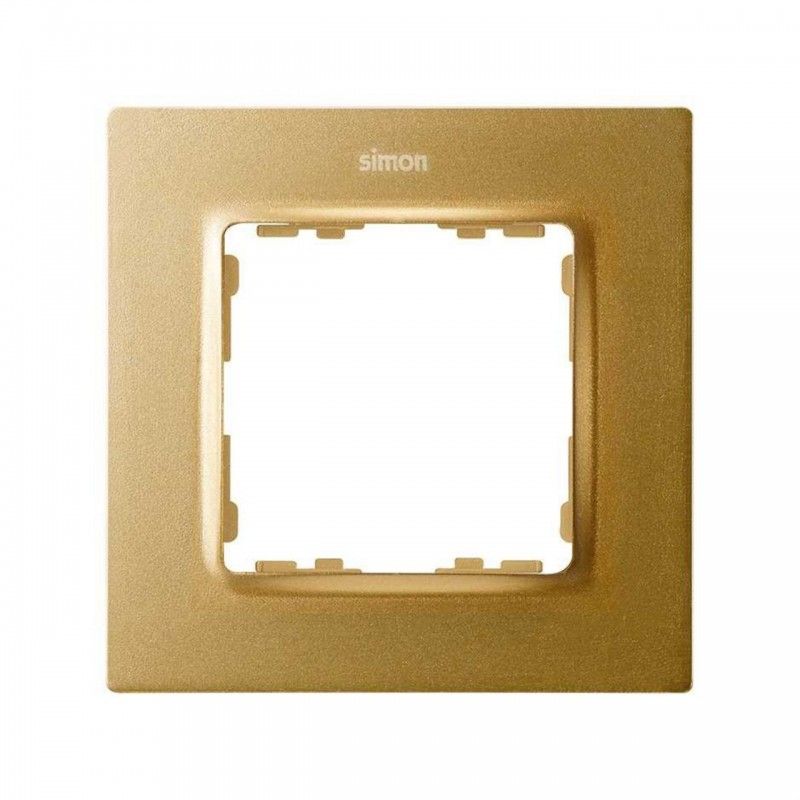 Simon 82 Konzept Rahmen 1 Element Gold Simon 8200617-095
