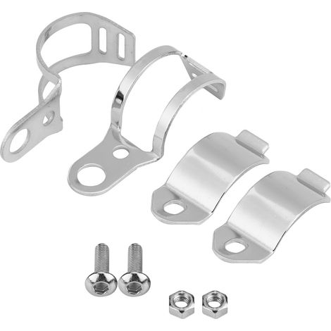 2-teilige Blinkerhalterung Für Roller Mit 30-45 Mm Vorderradgabeln (silber)