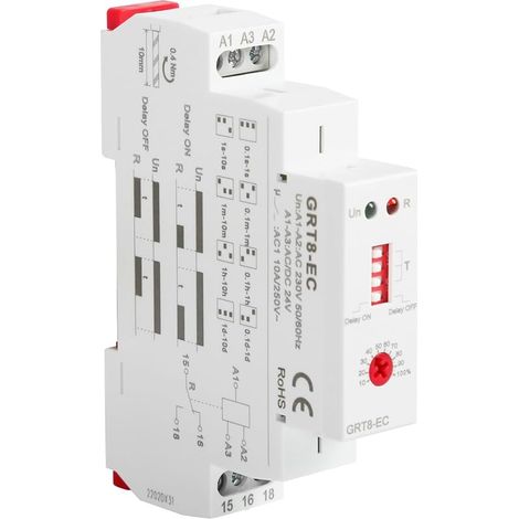 220-v-zeitverzögerungsrelais, Grt8-ec Einzelfunktions-zeitverzögerungsrelais Mit Led-anzeige, Ac 220 V/dc 24 V