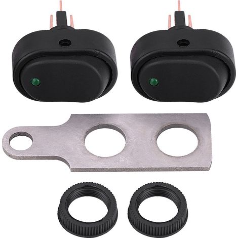 12v Motorrad-roller-led-scheinwerfer Mit Ein-/ausschalter Und Grüner Kontrollleuchte Typ A
