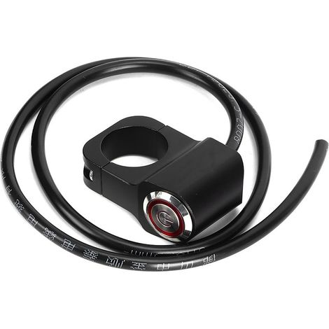 12v 25mm/0,98in Wasserdichter Led-scheinwerfer-lenkerschalter Aus Edelstahl Für Motorrad/atv, Schwarz