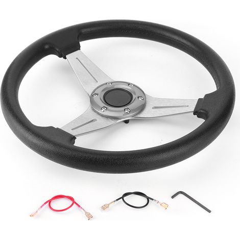 Ersatzlenkrad Für Drift-rennwagen, 350 Mm/14 Zoll, Modifiziertes Universal-zubehör, Silber