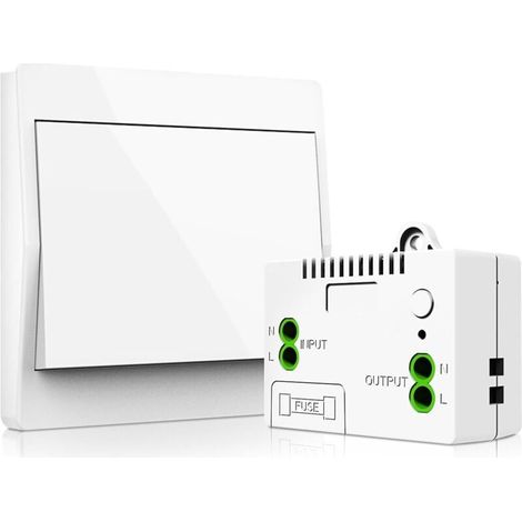 Drahtloses Beleuchtungsset, Ac90 250v, Batterielos, Mit Empfänger, Ip65 Wasserdicht, Fernbedienung, Selbstversorgend, Keine Verkabelung Erforderlich, Wandplatte, Sender, (1-wege-set)