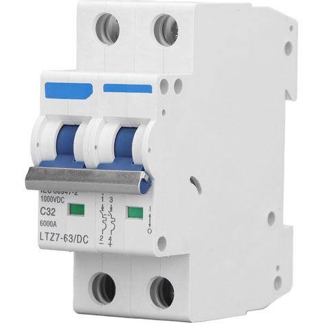 Miniatur-gleichstrom-2-poliger 1000-v-32-a-leistungsschalter, Din-schienen-montierter Trennschalter Für Pv-systeme