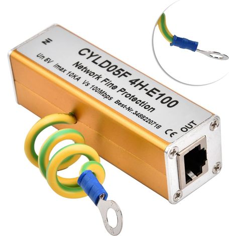 Überspannungsschutz, 5v-netzteil Mit Blitzschutz, Rj45/rj11-ethernet-netzwerkadapter