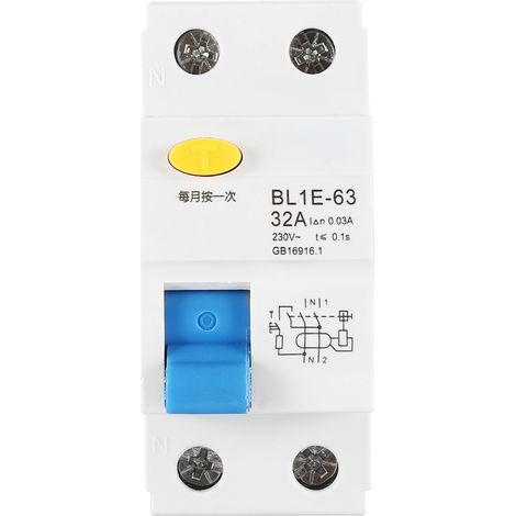 Fehlerstromschutzschalter Bl1e-63 32a 1p N Rccb 230v 30ma