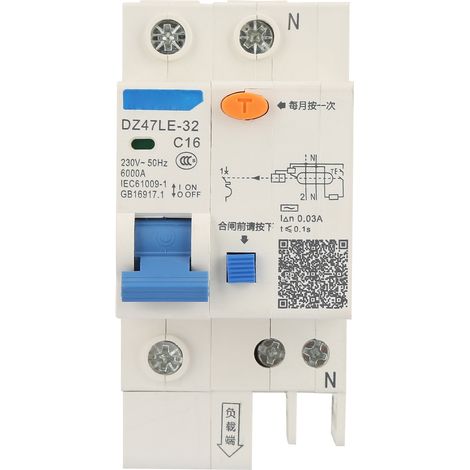 Fehlerstromschutzschalter Dz47le 32 1p+n 16a 230v (16a)