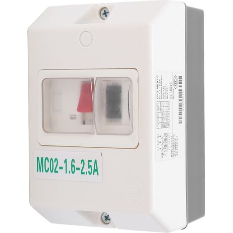 220/380 V Ip55 Motorschutzschalter, Wasserdichter Abs-leistungsschalter Für 50/60 Hz Elektromotorsteuerung, 1,6–2,5 A