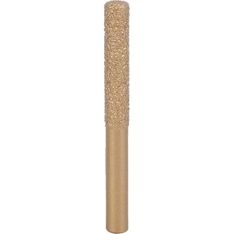 Diamant-fräser Mit Geradem Schaft, Goldgelötet, Verzinkt, Für Kantenbearbeitung Von Marmor Und Granit (6,35 X 7 X 65 Mm)