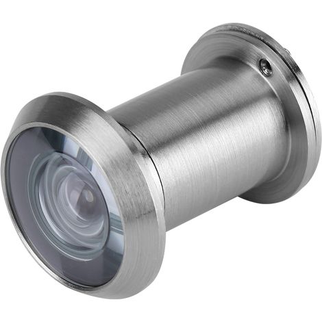 220-grad-weitwinkel-türspion Aus Optischem Sicherheitsglas (gebürstetes Silber)