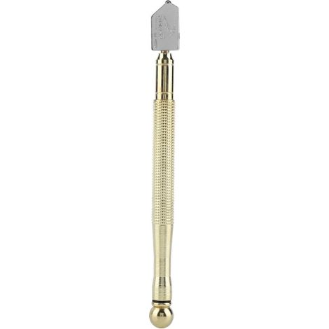 Keramikglasabdeckung Für Gravierte Fliesen – Metallgriff – Stiftform – Gold