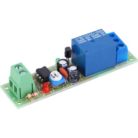 Dc12v Zeitverzögerungsrelaismodul Jk02 Monostabiles Zeitverzögerungsmodul Schaltzeit 3 Typen 5s, 60s, 200s Zeitverzögerungsrelais Mit Kontrollleuchte (5s)