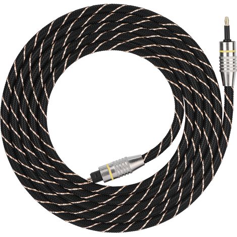 Toslink Auf Mini 3,5-mm-klinken-glasfaser-digital-audiokabel Mit Vergoldetem Spdif-stecker, 2 M