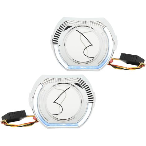 Led-angel-eyes-halo-tagfahrlichtblenden, 12 V, 5 W, Links/rechts, Ringabdeckungen Für 3-zoll-bi-xenon-led-doppellinsenscheinwerfer, Weißes Licht