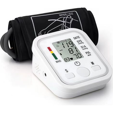 Digitales Blutdruckmessgerät Mit Lcd-anzeige Und Herzfrequenzmesser Für Den Arm