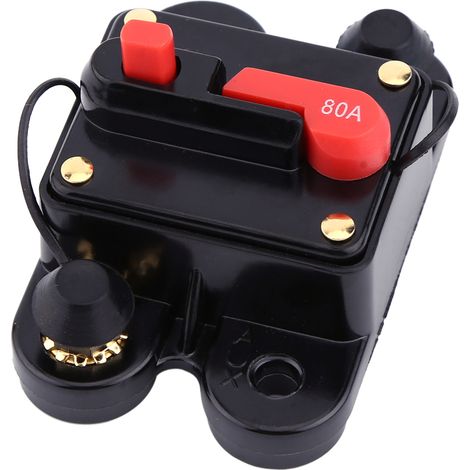 Dc12v-leistungsschalter Für Auto, Boot, Fahrrad, Stereo-audio-rückstellsicherung (80a)