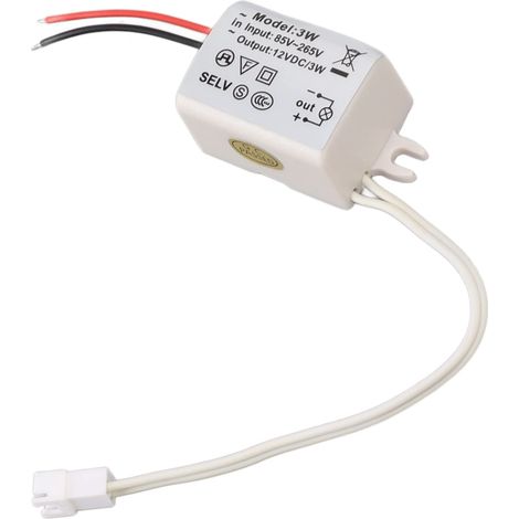 Dc12v 3w Kompakter Led-treiber-transformator Mit Überspannungsschutz, Led-treiber-netzteil Für Led-streifen Und -lampen