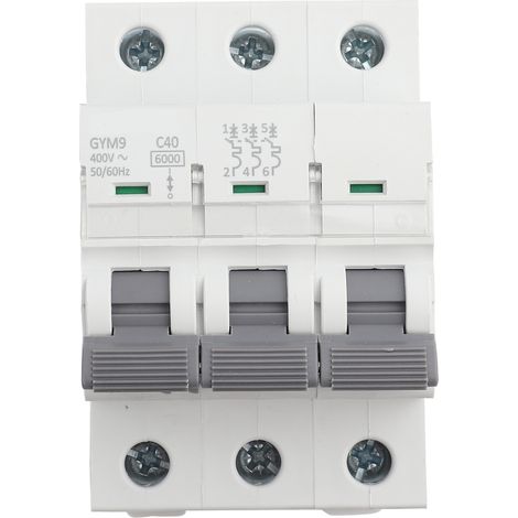Gym9-c65 3p 230/400vac 50/60hz Ip20 Leitungsschutzschalter, Fehlerstromschutzschalter, 40a Stromstärke