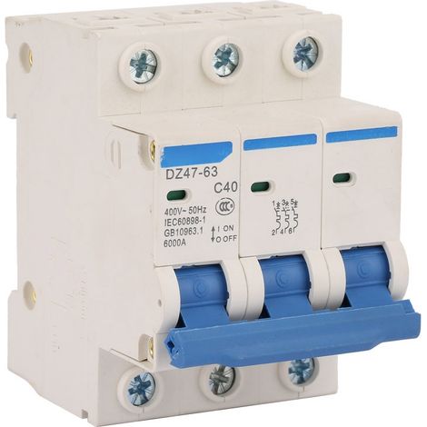 Miniatur-leistungsschalter 3p Dz47-63 40a 400v
