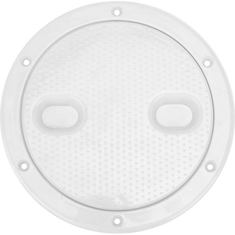 Zoll Runder, Weißer, Rutschfester Inspektionsdeckel Aus Deckplatte, Alterungsbeständig, Korrosionsbeständig, Uv-beständig