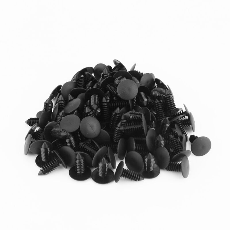 100 Stück Autotürverkleidungs-drucknieten (7,5 Mm Loch), Schwarz