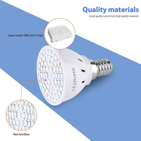 Led-pflanzenlampe, 2835smd-chips, Fördert Gesundes Pflanzenwachstum, Für Den Innenbereich (weiß)
