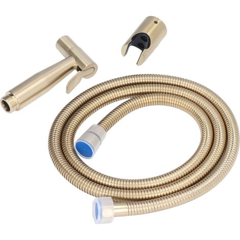 Tragbares Sprühset Mit Einstellbarem Druck, Einfach Zu Installierendes Bidet-sprühgerät Für Hotel-wc-badezimmer (gebürstetes Gold)