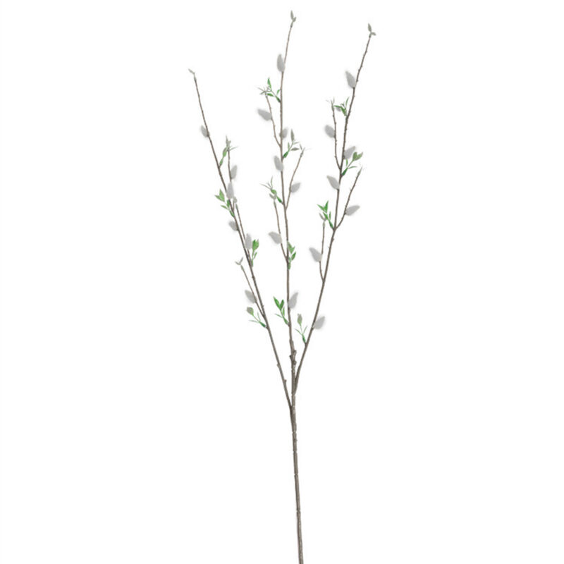 Künstliche Silberweidenfrüchte, Künstliche Silberweidenzweige Mit 3 Gabeln, Gelbe Silberweidenzweige, Künstliche Blumen Für Die Wohnzimmerdekoration Im Europäischen Stil, Künstliche Grüne Pflanzenhaar