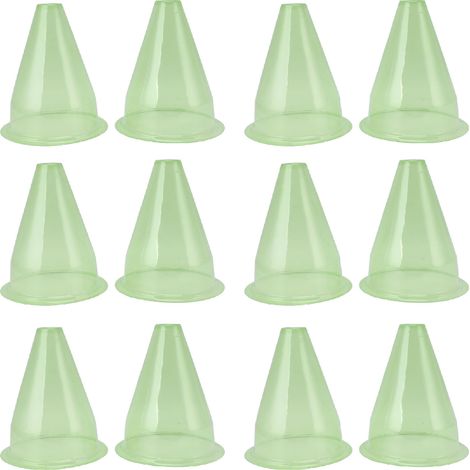 12-teiliges Multifunktionales Kunststoff-gartenglocken-set, Pflanzenabdeckungen, Kuppelschutz, Glasglocken, Transparent, Schützt Vor Vogelfraß