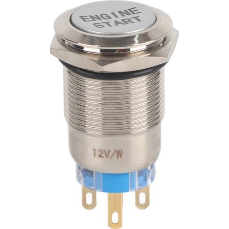 12v Wasserdichter Auto-motorstart-druckknopf-zündstarter Aus Silberfarbenem Edelstahl
