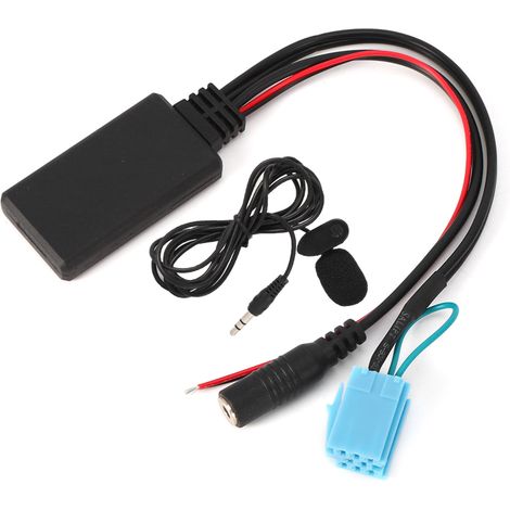 8-poliger Aux-in-bluetooth-kabeladapter Mit Mikrofon, Freisprechfunktion, Geeignet Für Smart Fortwo 450