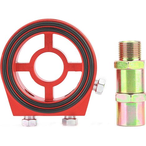Universeller Ölfilterkühler Aus Aluminium Mit Sandwichplatte, Öldruck- Und Temperaturanzeige – Universaladapter-kit