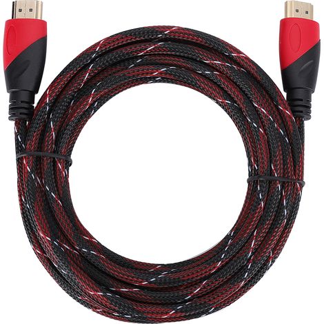 M / 16,40 Ft High-speed-hdmi-1080p-hd-nylonkabel Mit Vergoldeten Anschlüssen Für Digitales Ethernet-kabel