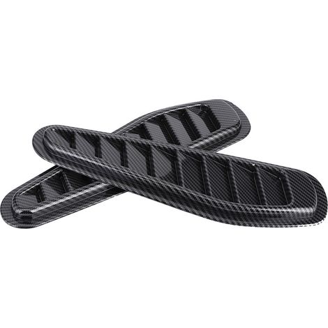 2-teilige, Dekorative Lufthutze Im Carbonfaser-stil Für Die Motorhaube (universell)
