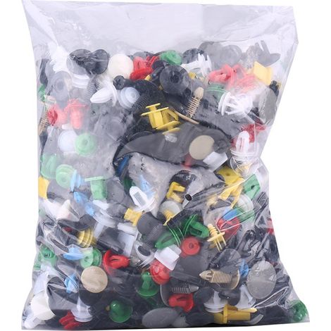 1000 Verschiedene Teile Kunststoff-türverkleidungsclips Stoßstangenbefestigungs-halterungsnieten-druckstift-set