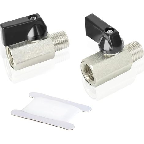 Stück 1/4" Innengewinde X 1/4" Außengewinde Hochleistungs-kugelhahn-absperrschalter Aus Vernickeltem Kupfer