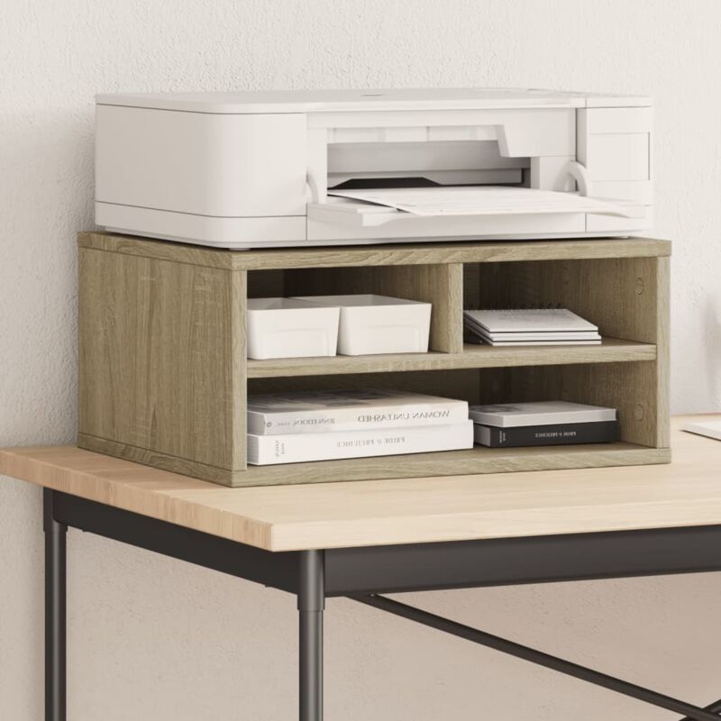 Druckerstand Aus Sonoma-eiche, 49 X 40 X 22,5 Cm, Holzwerkstoff
