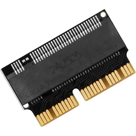 Ngff M.2 Nvme-adapter Für Macbook Air Und Mac Pro Retina Upgrade, Nvme Ssd, Ssd-adapter, M.2 Pcie-adapter, Ssd Mit Hoher Kapazität Und Hoher Leistung (schwarz)